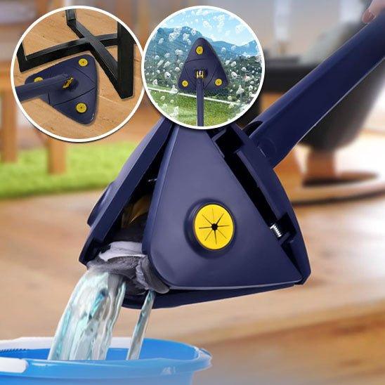 Balai telescopique - triangle rotatif à 360°™ - Nettoie-moi.com