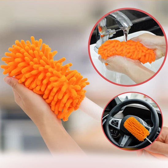une-tête-de-loup-orange-nettoie-une-voiture
