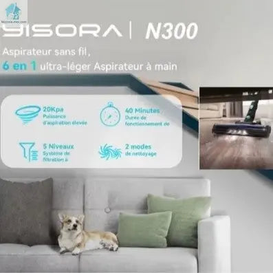aspirateur balai sans fil ysora N300
