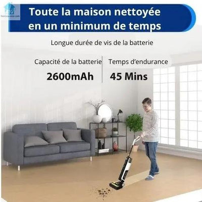 Aspirateur balai serpillère | Redkey W12 3-en-1 Nettoie-moi.com