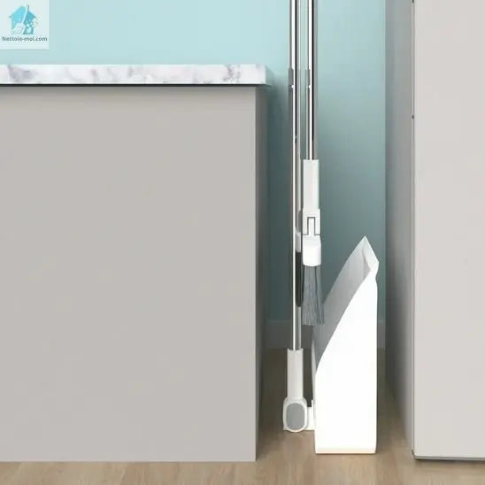 Balai brosse pelle blanche