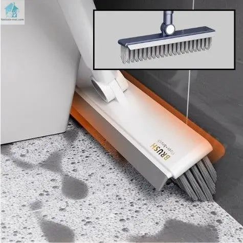 Balai brosse rotative nettoyage sol coins toilette