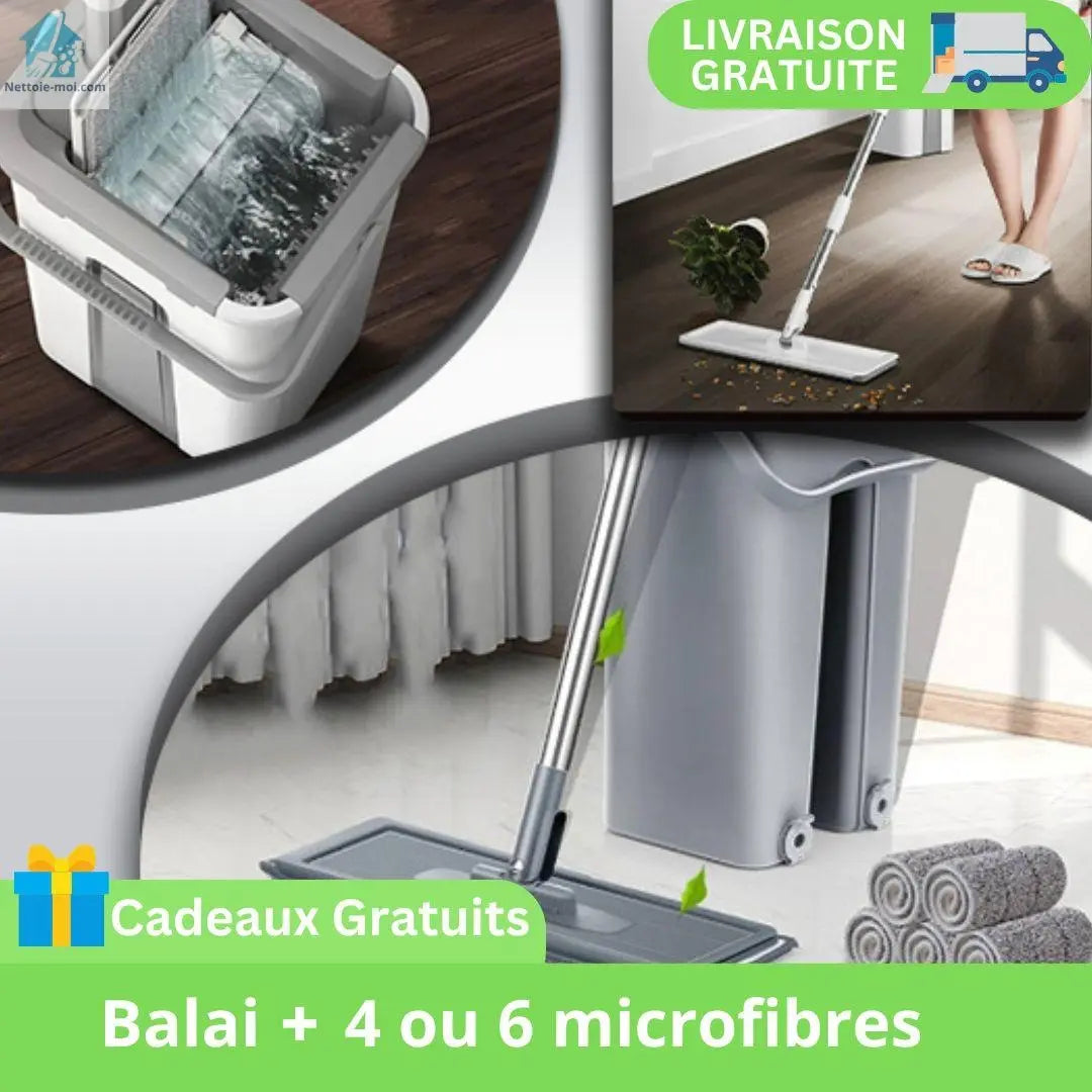 Balai lave sol rincemoi microfibre