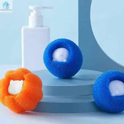 Balle de lavage bleue et orange
