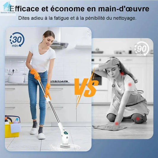Brosse de nettoyage électrique sol
