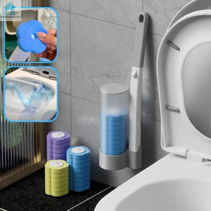 Brosse pour WC Nette trois couleurs