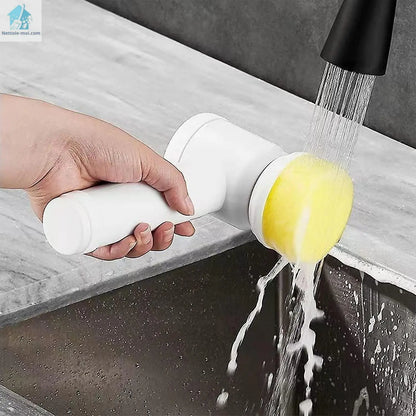 Brosse rotative nettoyage - blanc