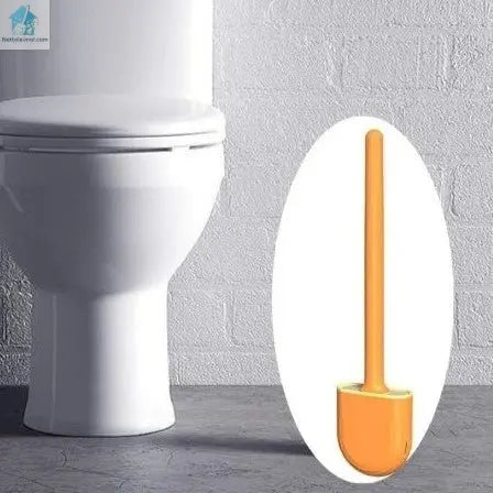 Brosse toilette silicone - plate