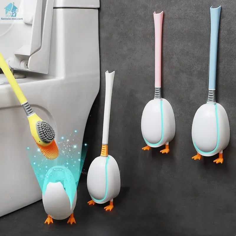 Brosse wc Canard orange