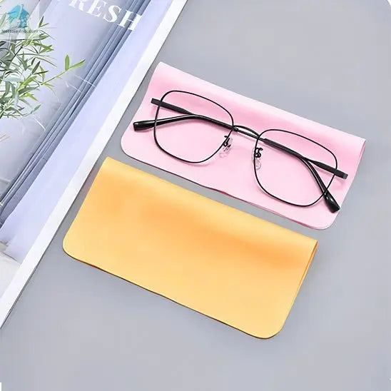 Chiffon en microfibre jaune rose