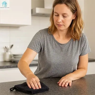 chiffon en microfibre plan travail