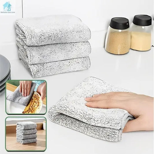 Chiffon en microfibre gris assiette