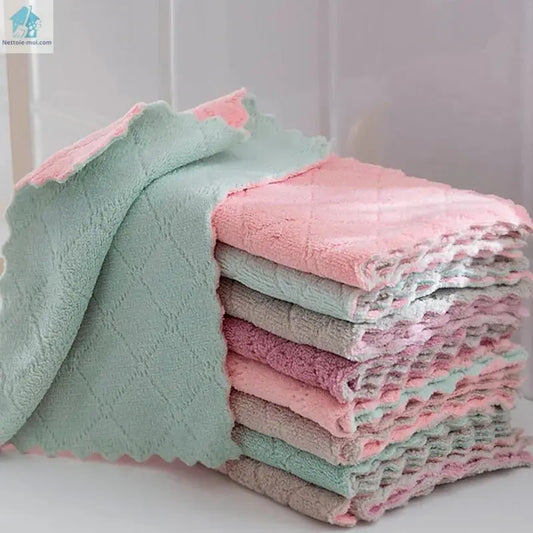 Chiffon microfibre douce par dix