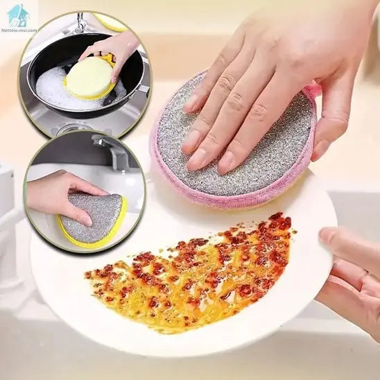 Eponge lavable assiette
