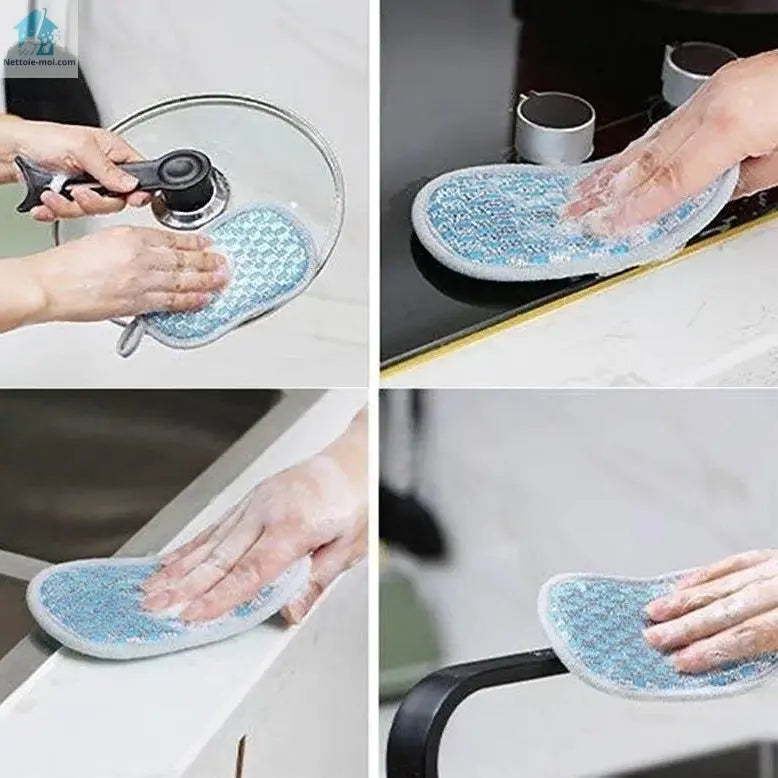 Éponge lavable quatre fonction