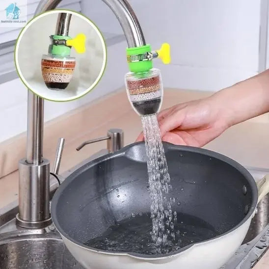 filtre eau robinet casserole eau