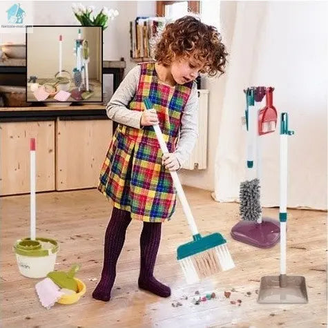 Kit balai et serpillère enfant fillette