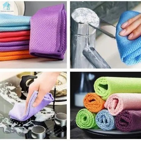 Lavette microfibre Écaille poisson