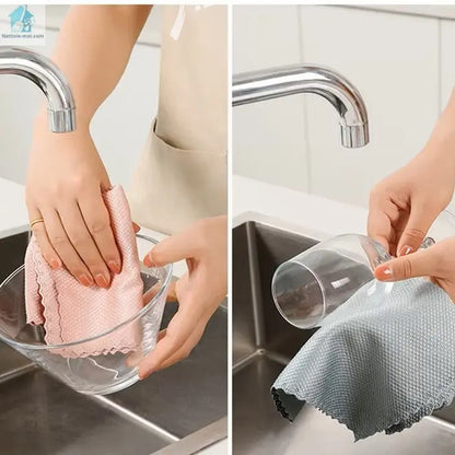 Lavette microfibre réutilisables