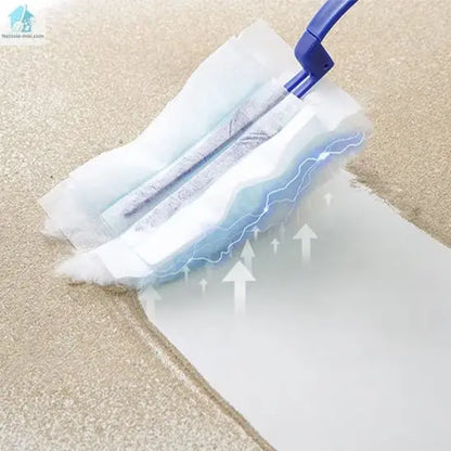 Plumeau poussière bleu