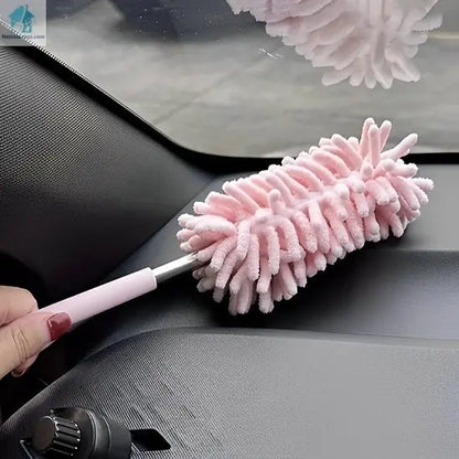 Plumeau poussière microfibre rose