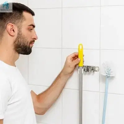 Porte balai mural | Rangement Robuste homme brosse
