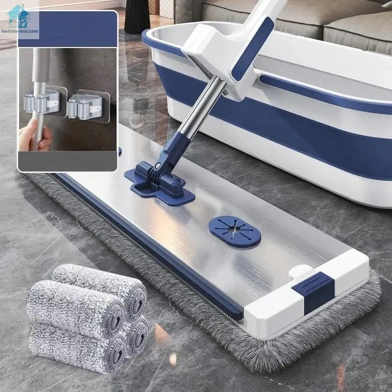 Serpillère microfibre quatre mop crochet