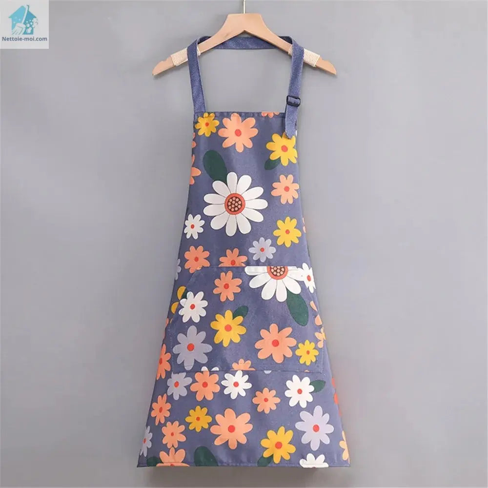 Tablier de cuisine marguerite