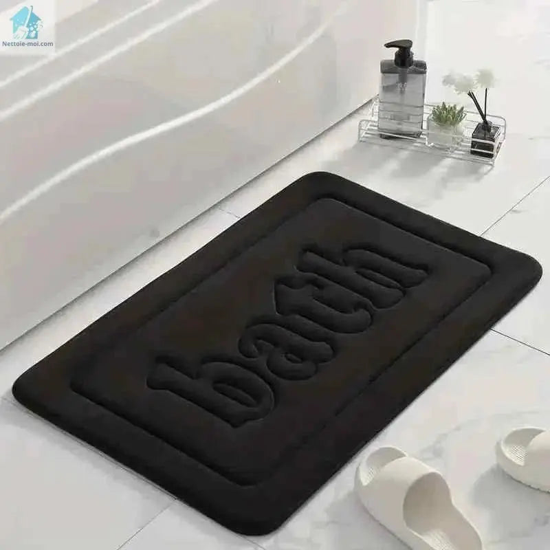 Tapis de douche antidérapant noir