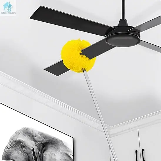 tête de loup pour ventilateur jaune