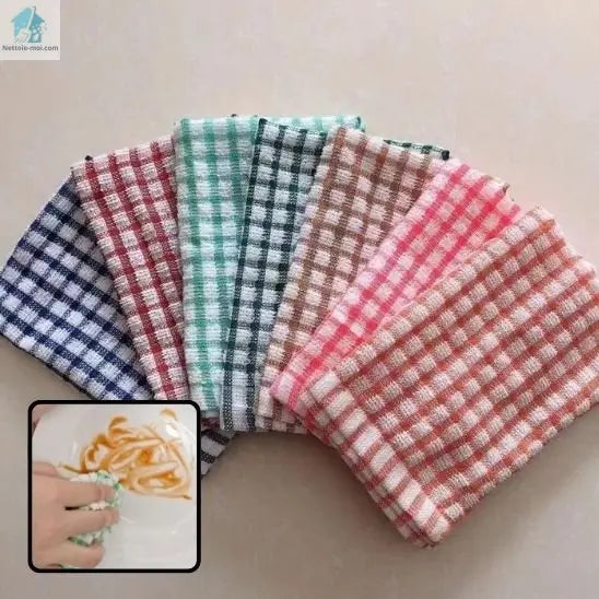Torchon de cuisine Carreaux multicolors