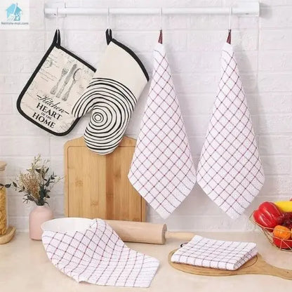Torchons de cuisine Vaisselle carreaux