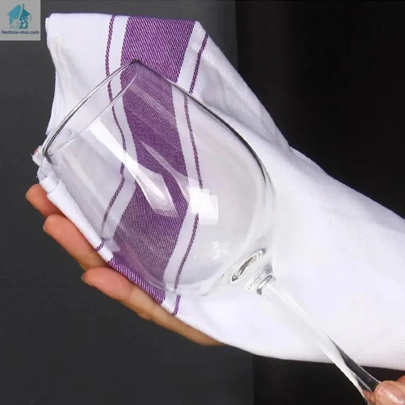 Torchons de cuisine cotton violet