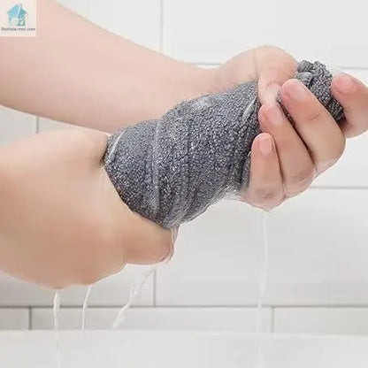 Torchons microfibre grise essorage