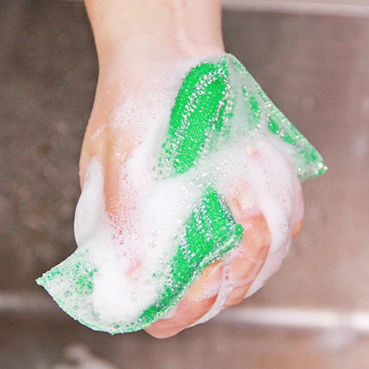 Éponge réutilisable vert mousse