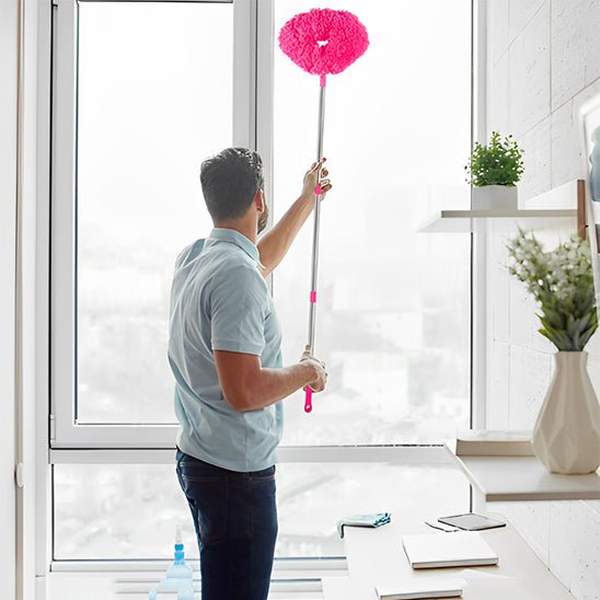 Plumeau telescopique pour ventilateur