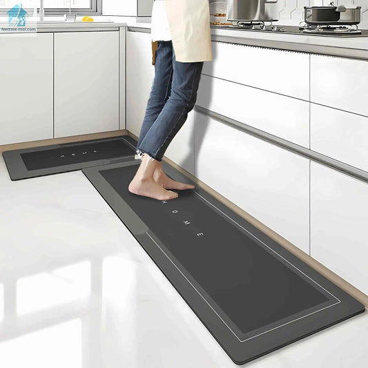 Tapis de cuisine noir gris
