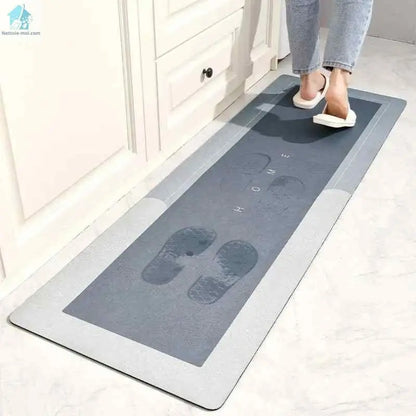TAPIS DE CUISINE gris entrée